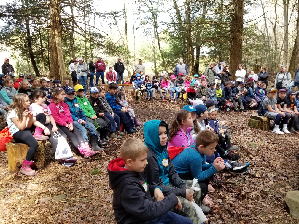 students at dyken pond