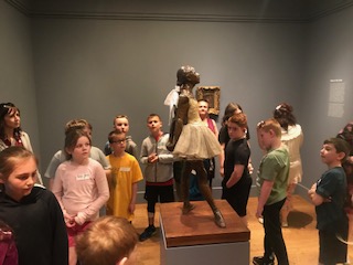 students in museum