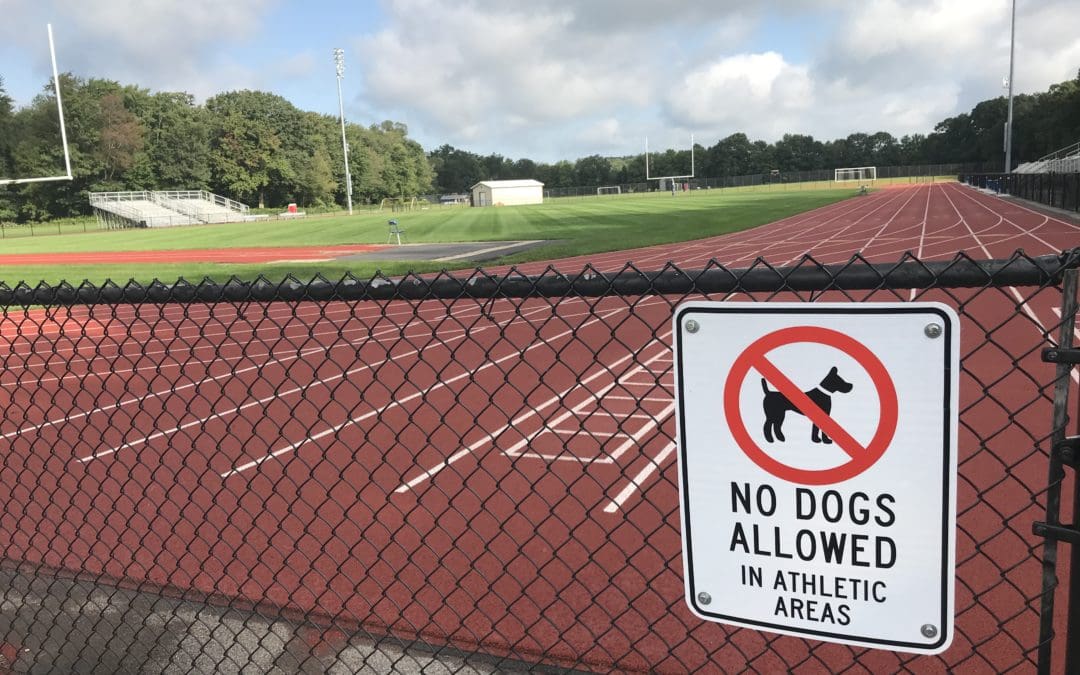 Reminder: No Pets Allowed in Athletic Areas