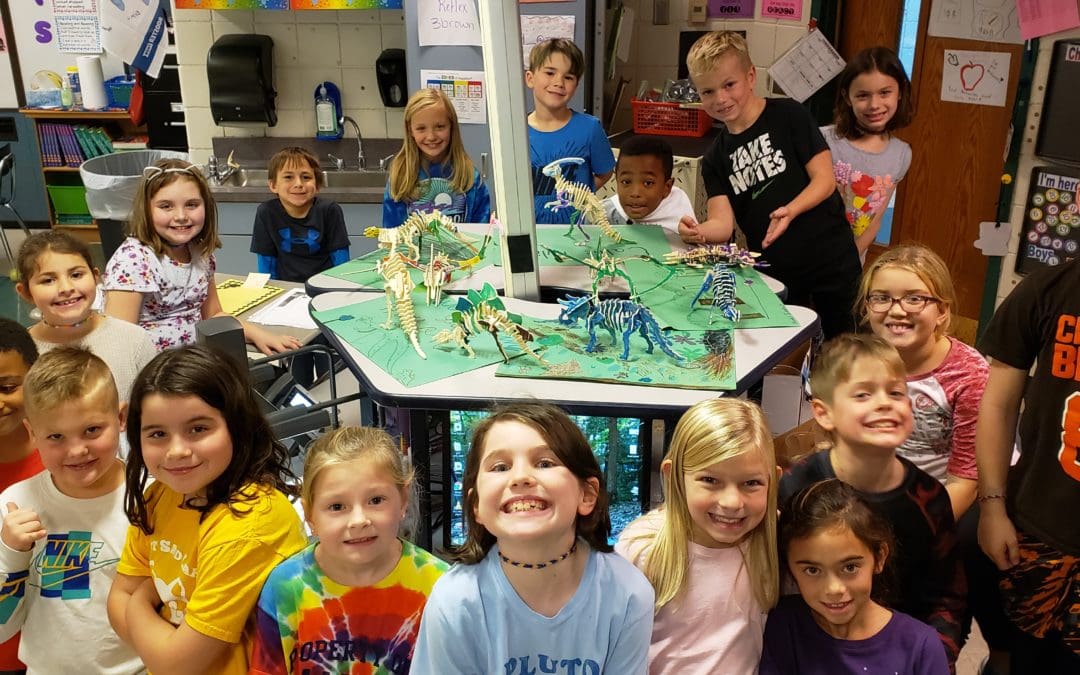 Third Graders Complete Dinosaur Fossil Unit