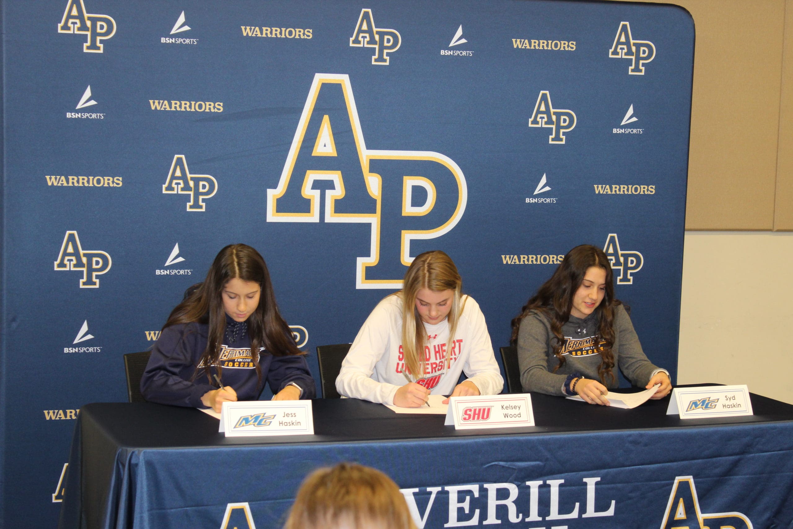 Three Warriors Sign Division I Commitment Letters
