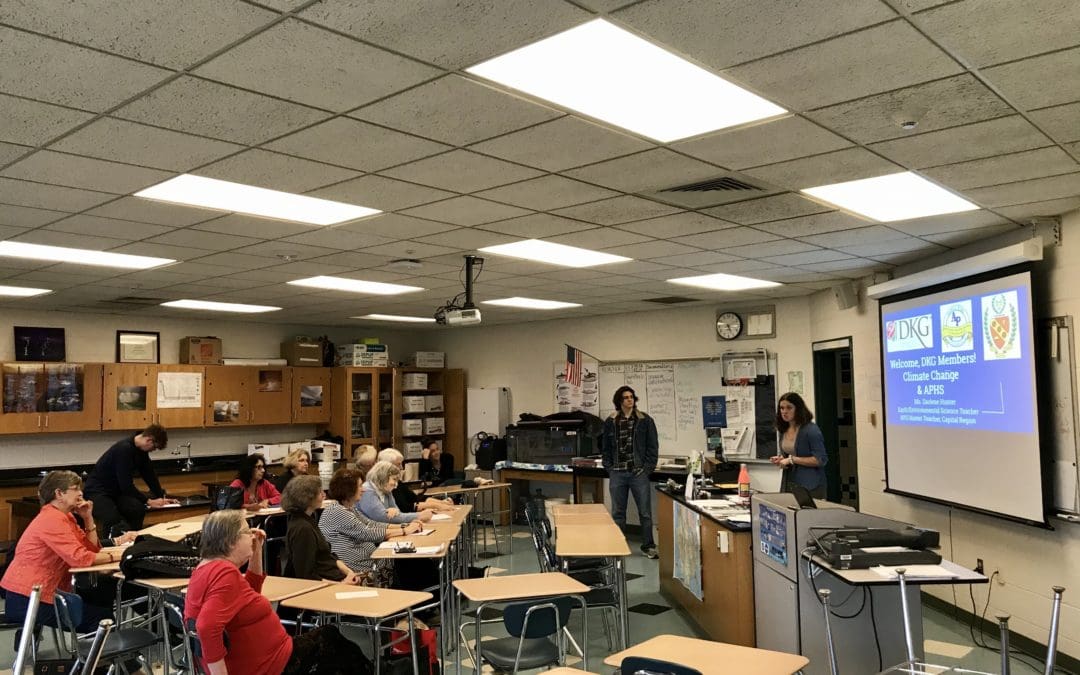 APHS Students Discuss Climate Change with Delta Kappa Gamma Society