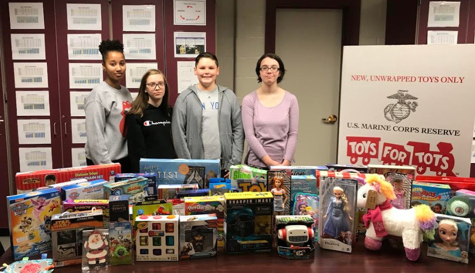 AMS Runs Successful Toys for Tots Drive
