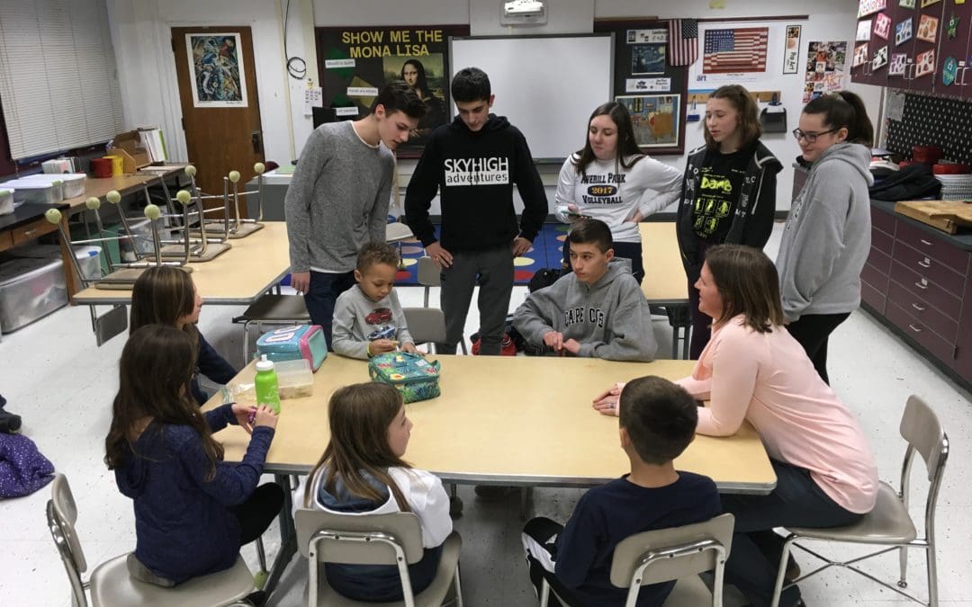 Ninth Graders Mentor Third Graders in Odyssey of the Mind