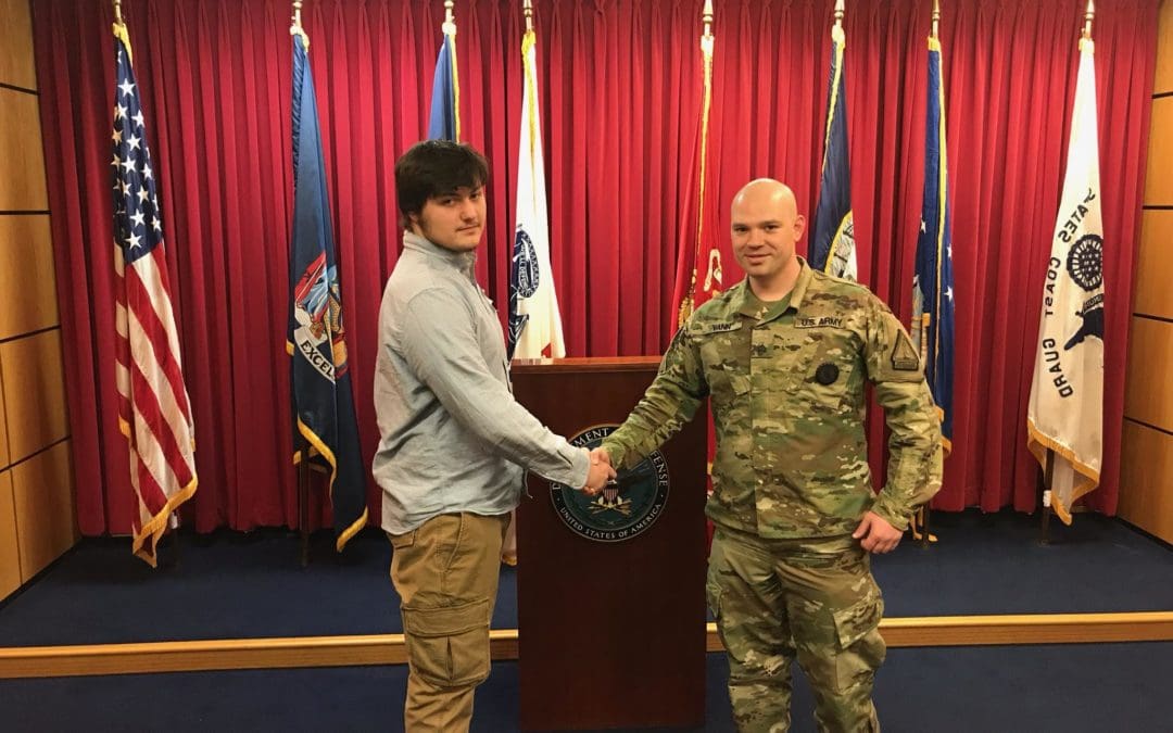 Two Students Enlist in Military