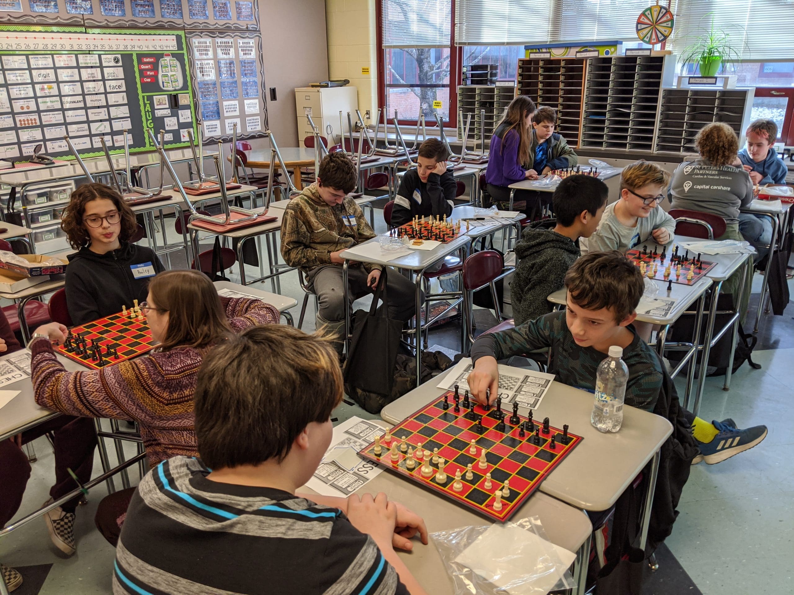 students playing chess