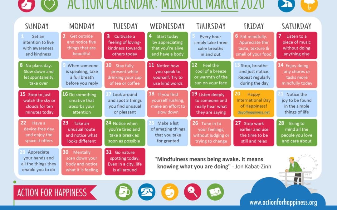Mindful March Calendar