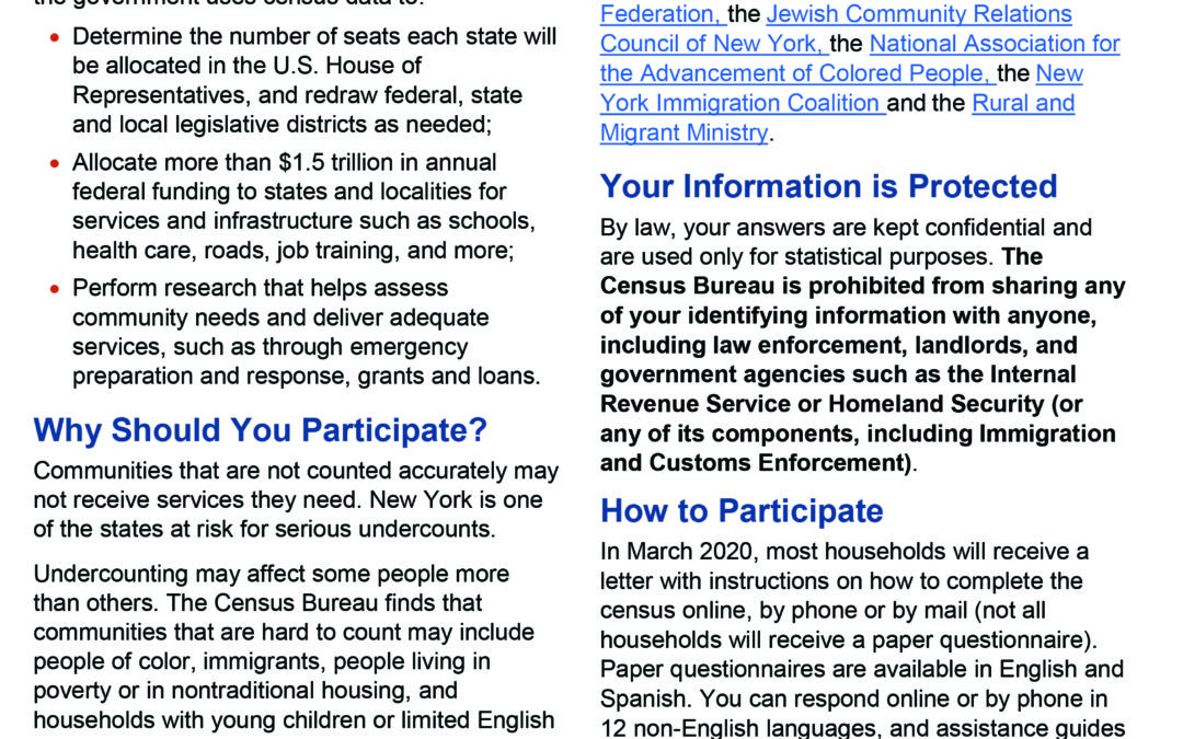 2020 Census: Your Participation Matters