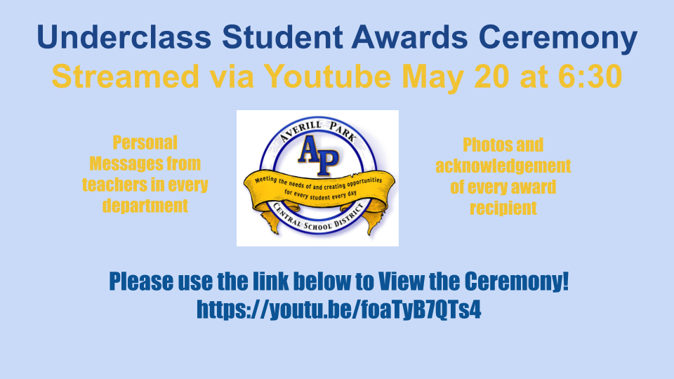 APHS Underclass Awards on May 20