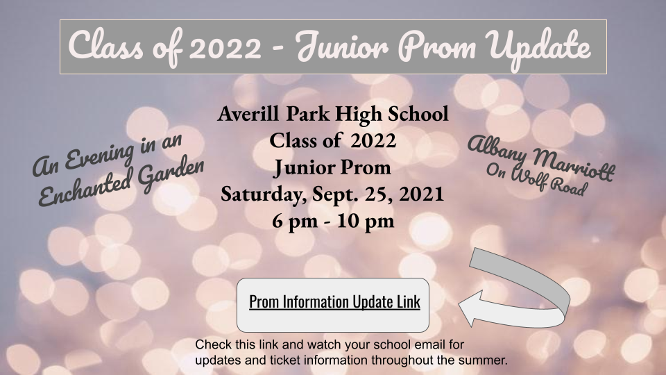 Class of 2022 Junior Prom Info