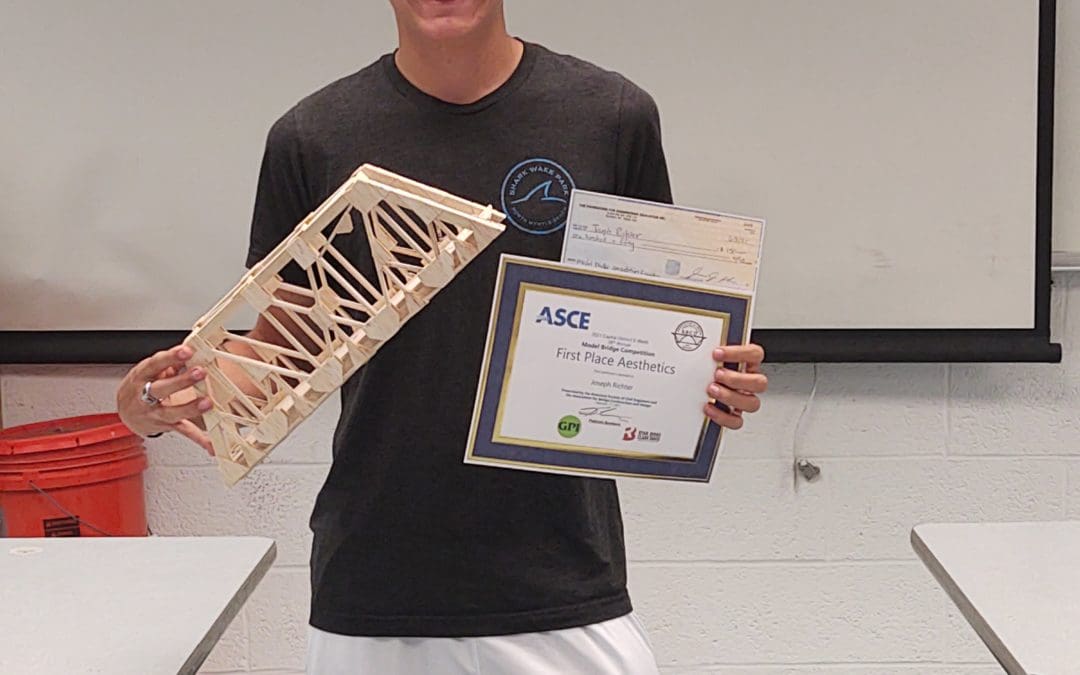 Joe Richter Wins Bridge Competition Award