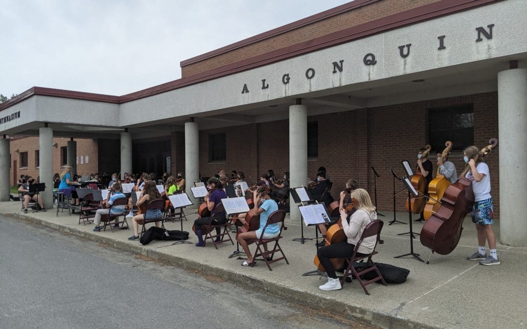 AMS Orchestra, Jazz Band Practice Outside