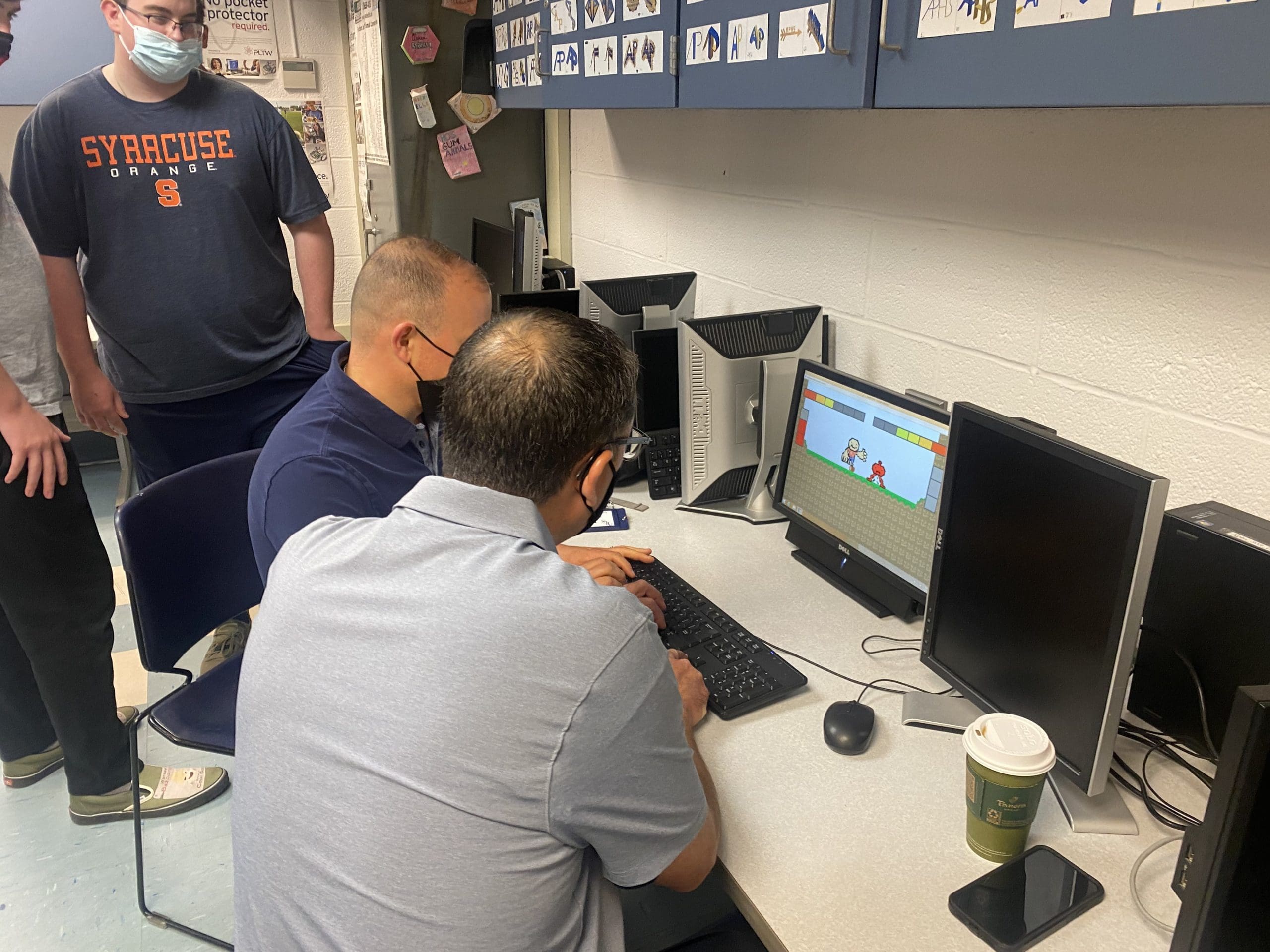 admin playing video games