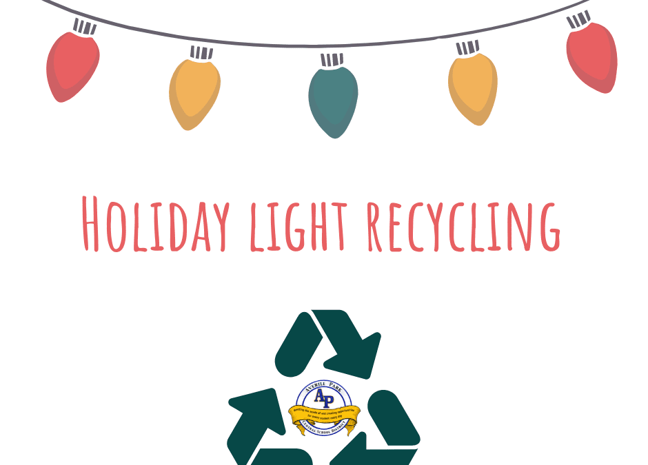 APHS Holding Holiday Light Recycling Project