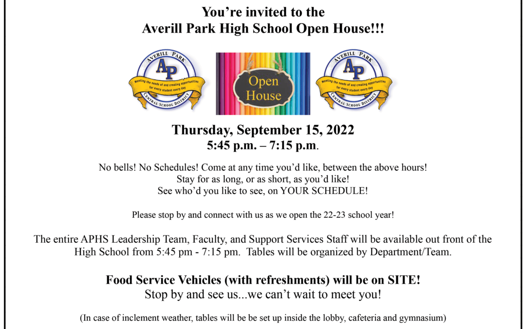 APHS Freestyle Open House on Sept. 15